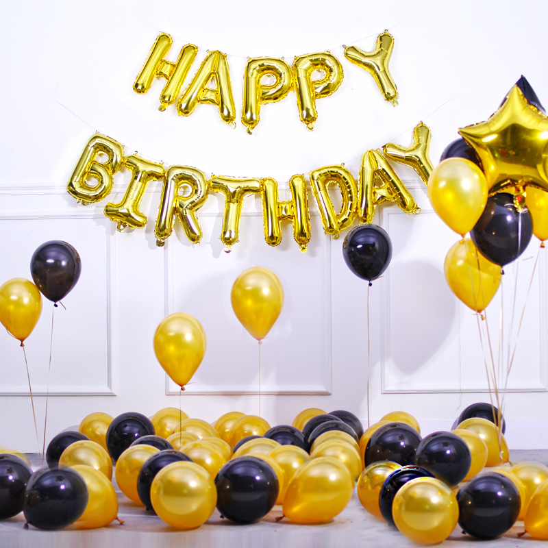 Sét bóng nhũ trang trí sinh nhật HAPPY BIRTHDAY - Sét bóng nhũ - sét bóng mẫu HOT | Lazada.vn