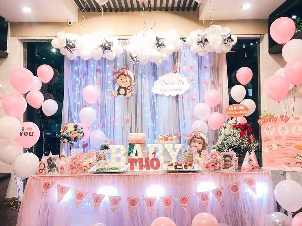 Dịch vụ trang trí sinh nhật, thôi nôi, đầy tháng giá rẻ nhất tại Hà Nội