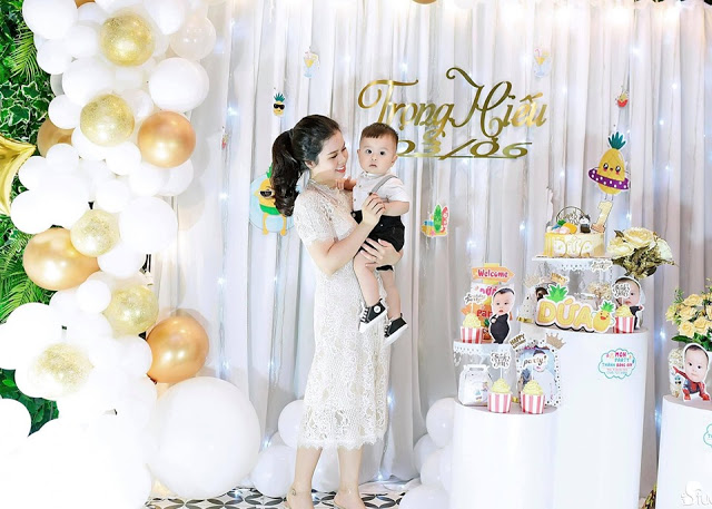 Trang trí sinh nhật cho bé trai 1 tuổi