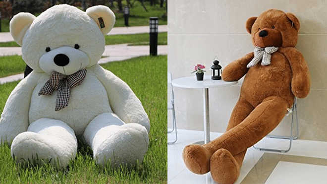 Một chứ gẫu bông cao 2 mét là món quà hết sức ý nghĩa